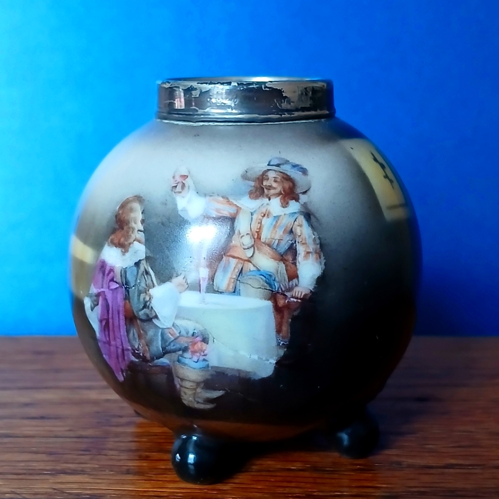 Vintage Royal Bayrewth Marked Minature Vase Tooth Pick Holder